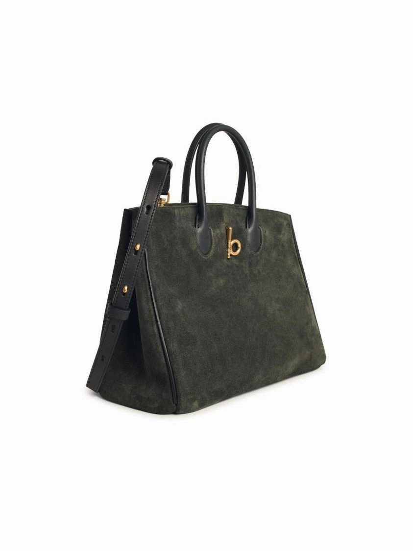 'Rocking Horse' Green Suede Bag