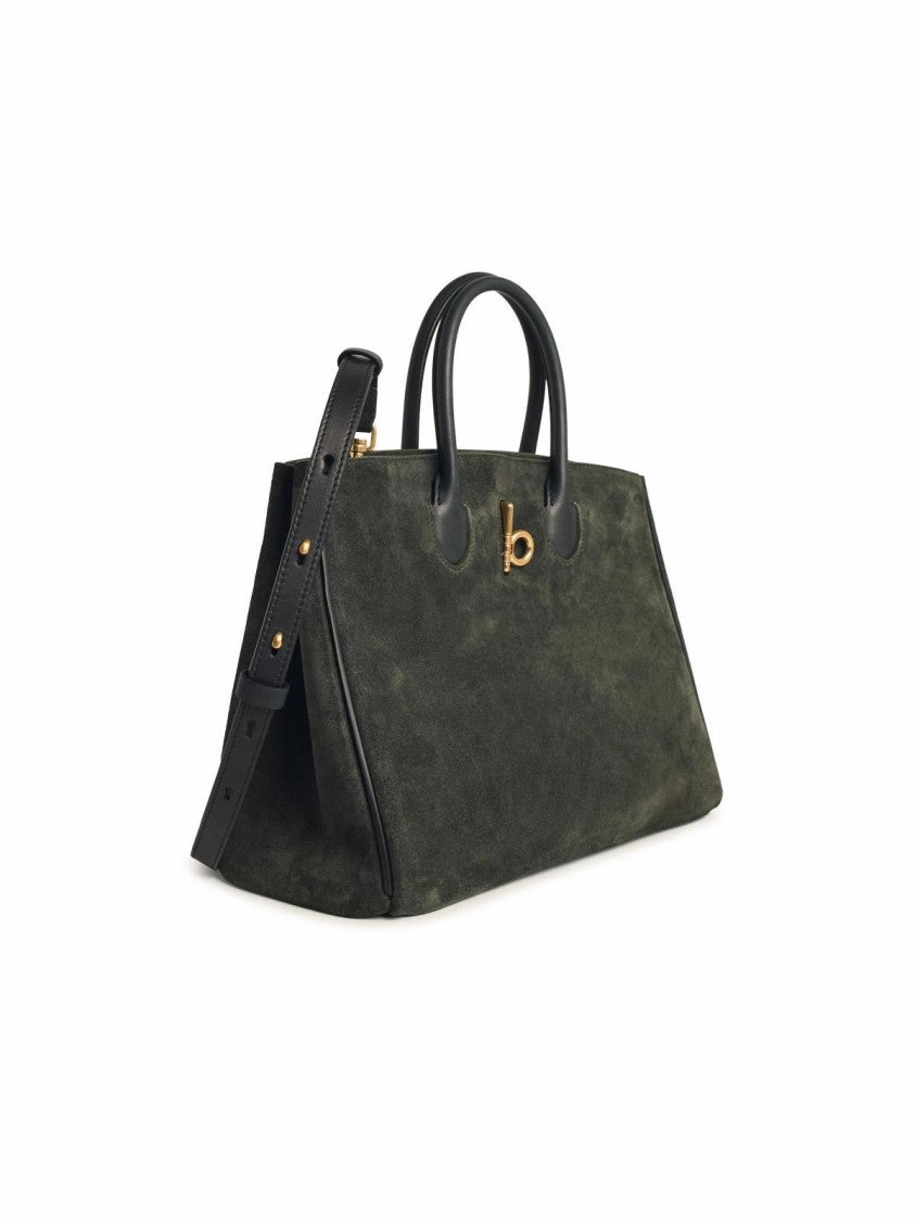 'Rocking Horse' Green Suede Bag