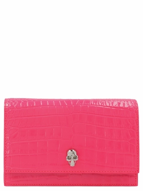 Alexander McQueen Embossed Small Skull Crossbody Bag