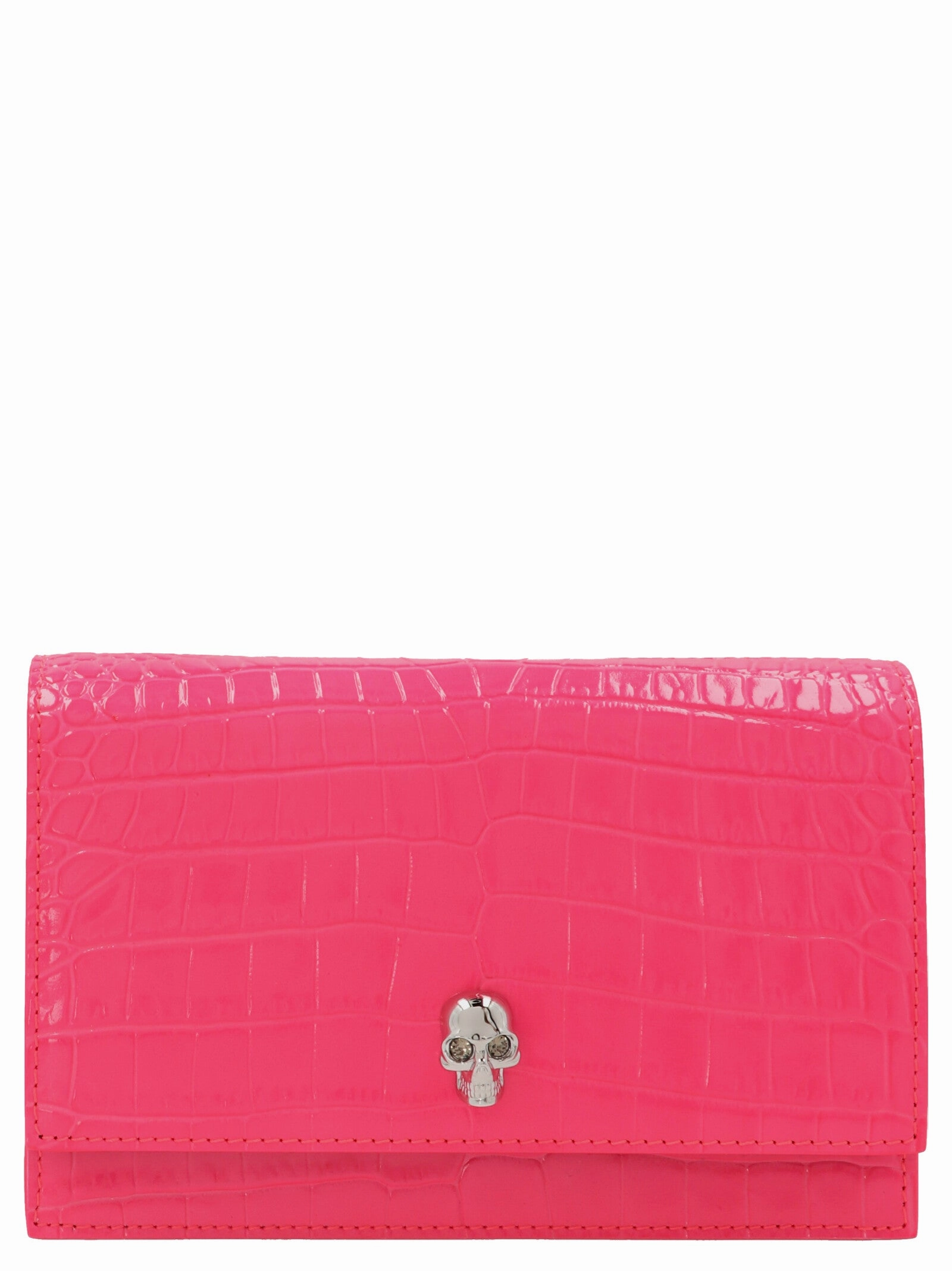 Alexander McQueen Embossed Small Skull Crossbody Bag