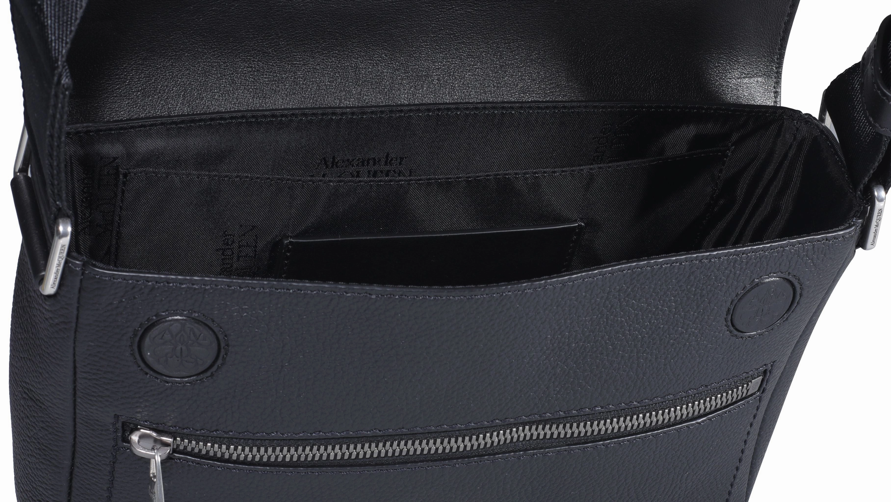 Alexander McQueen Logo Printed Messenger Bag
