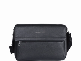 Alexander McQueen Logo Printed Messenger Bag