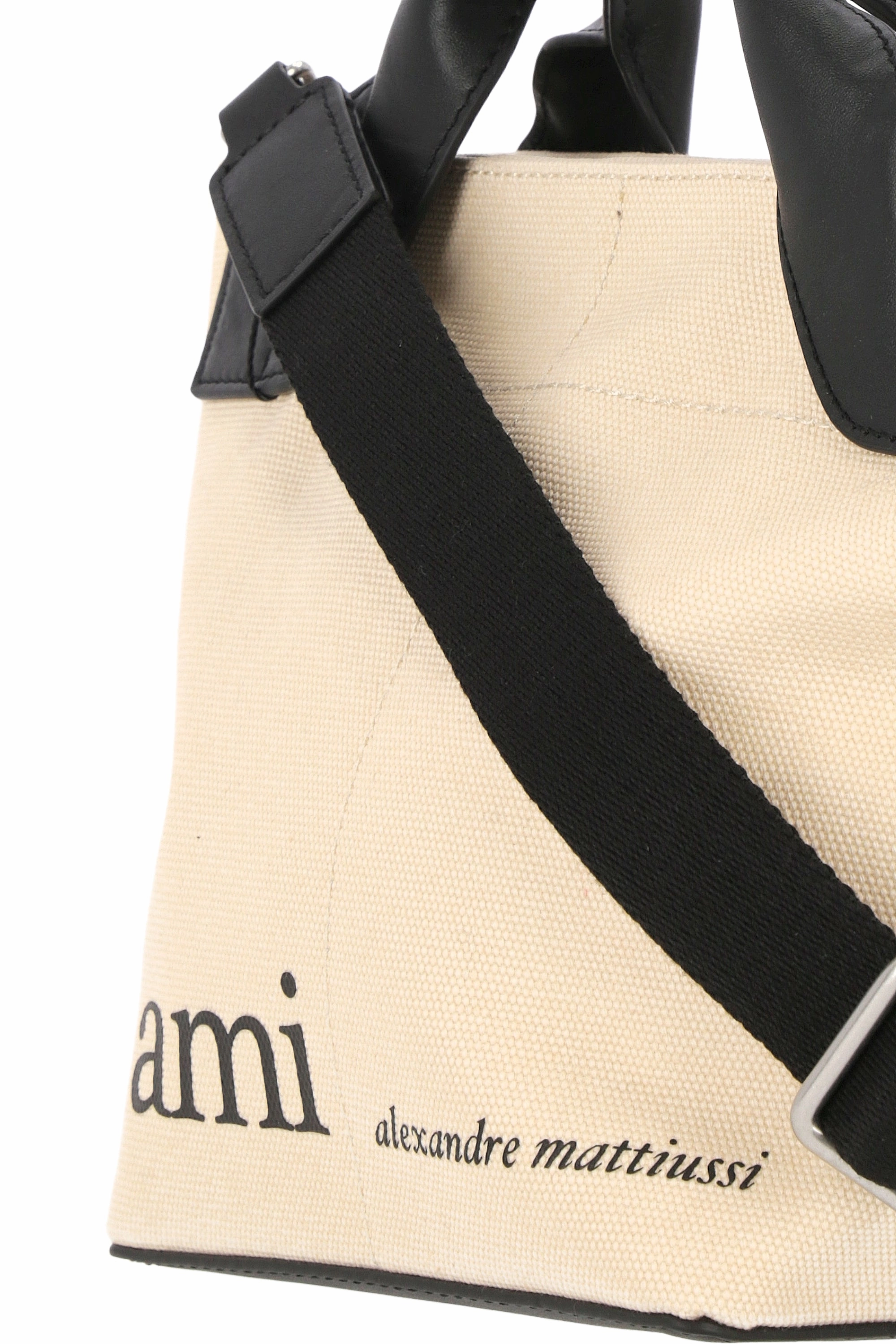 AMI Logo Printed Zipped Tote Bag