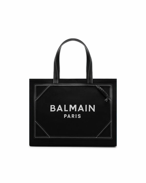 B-Army 42 Medium Canvas Monogram Shopper Tote Bag