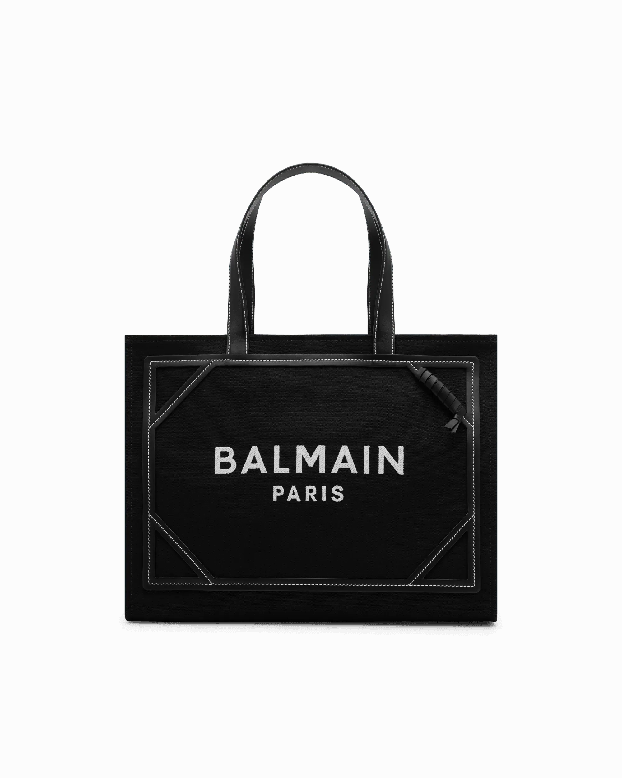 B-Army 42 Medium Canvas Monogram Shopper Tote Bag