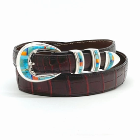B G Mudd 120 w/ Patchwork Inlay Buckle Set 1.0