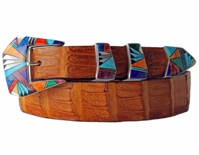 B G Mudd Tolbuk LL w/ Multi Stone Inlay Buckle Set 1.0