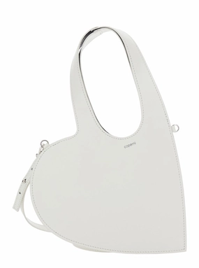 Baby Heart' White Heart Shaped Crossbody Bag