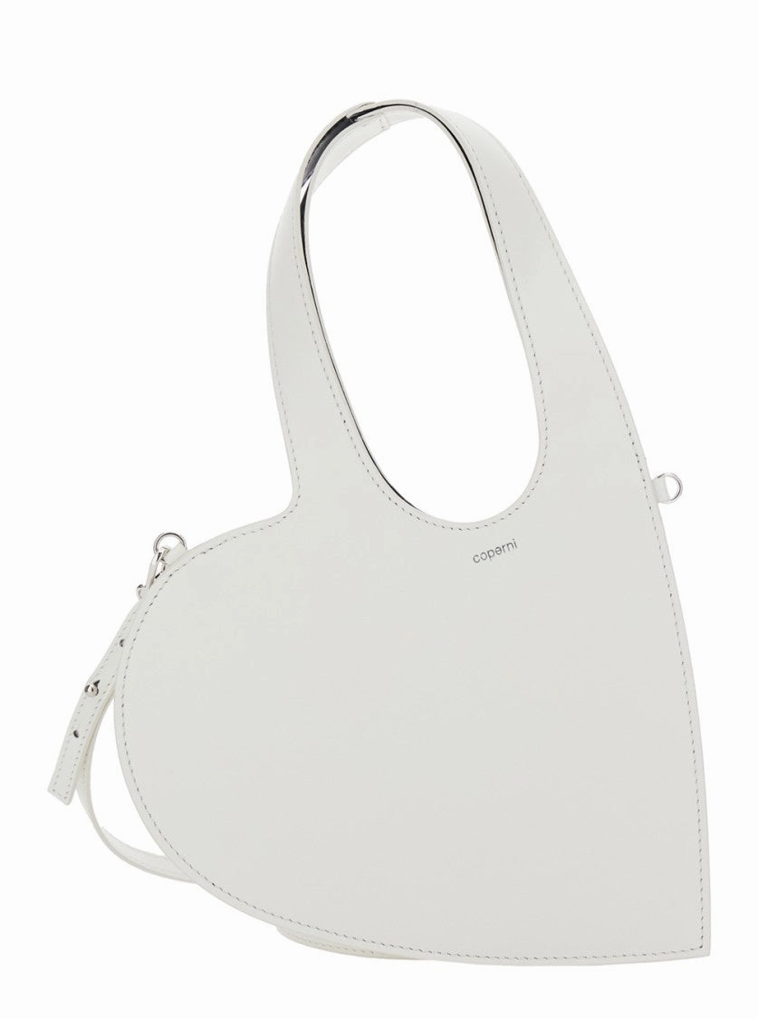 Baby Heart' White Heart Shaped Crossbody Bag