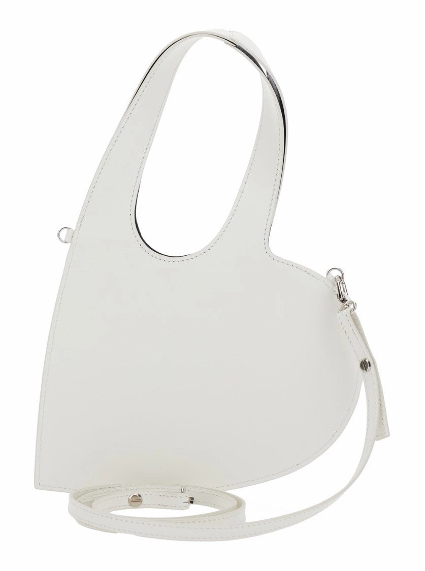 Baby Heart' White Heart Shaped Crossbody Bag