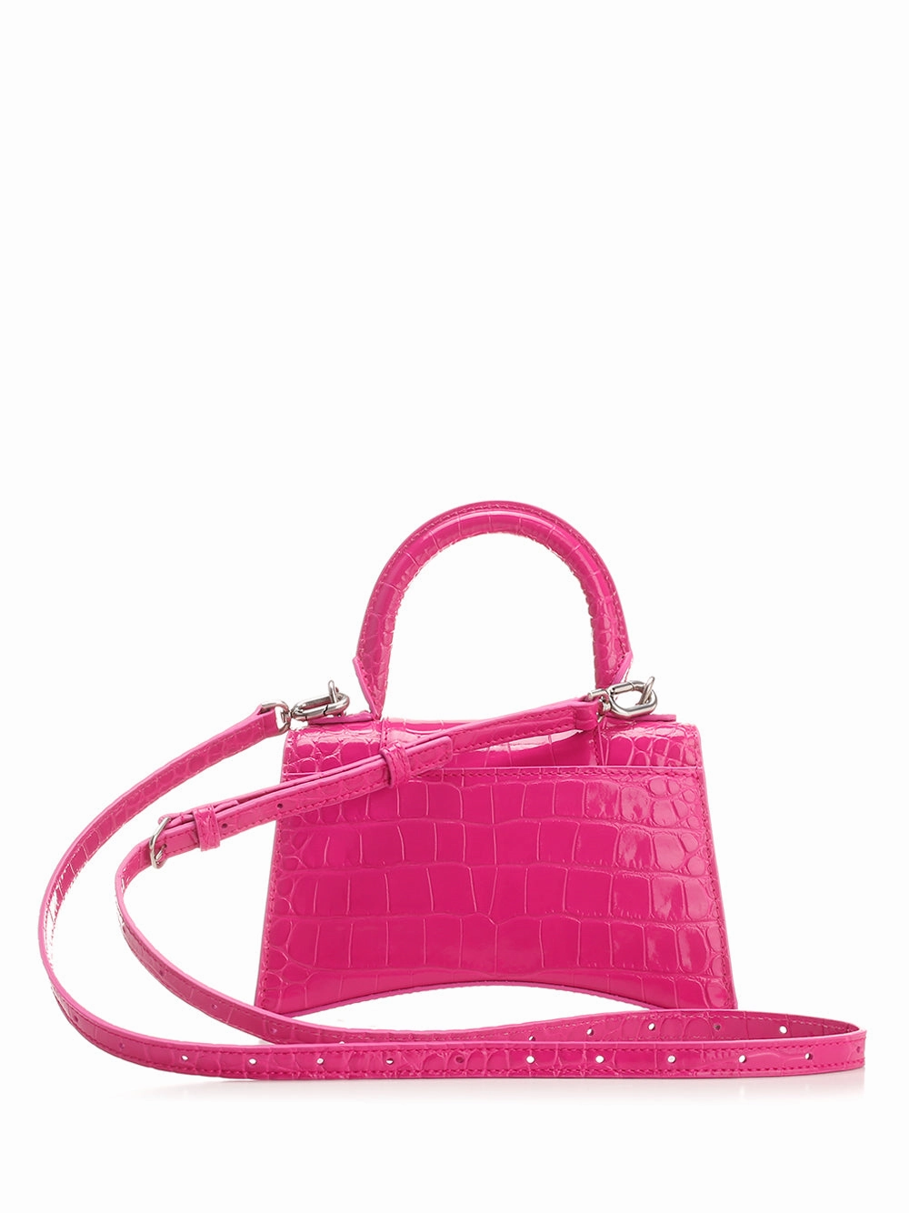Balenciaga Hourglass XS Logo Plaque Tote Bag