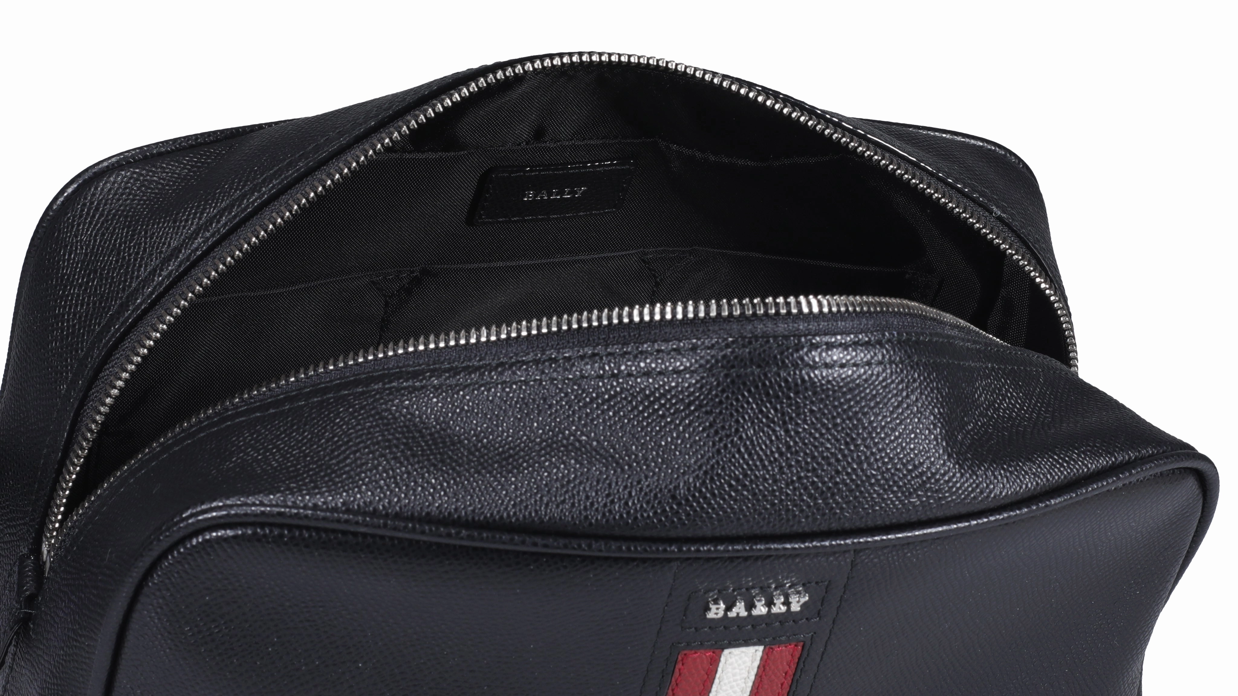 Bally Takimo Stripe Detailed Zipped Clutch Bag