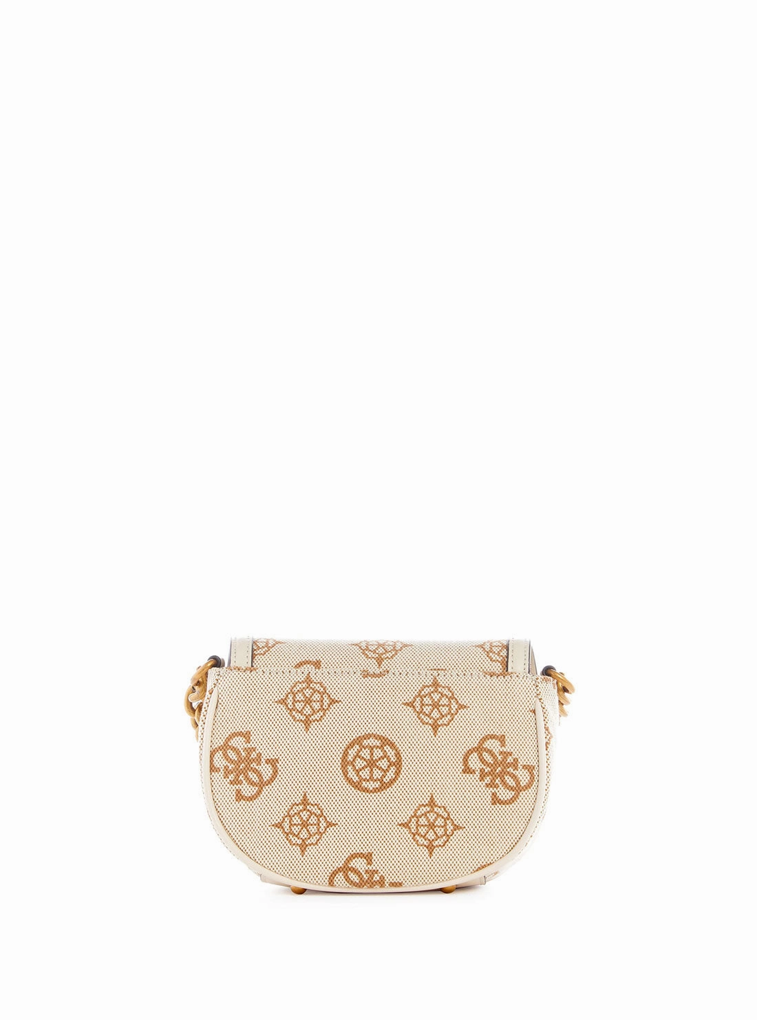 Beige Logo Izzy Mini Crossbody Bag