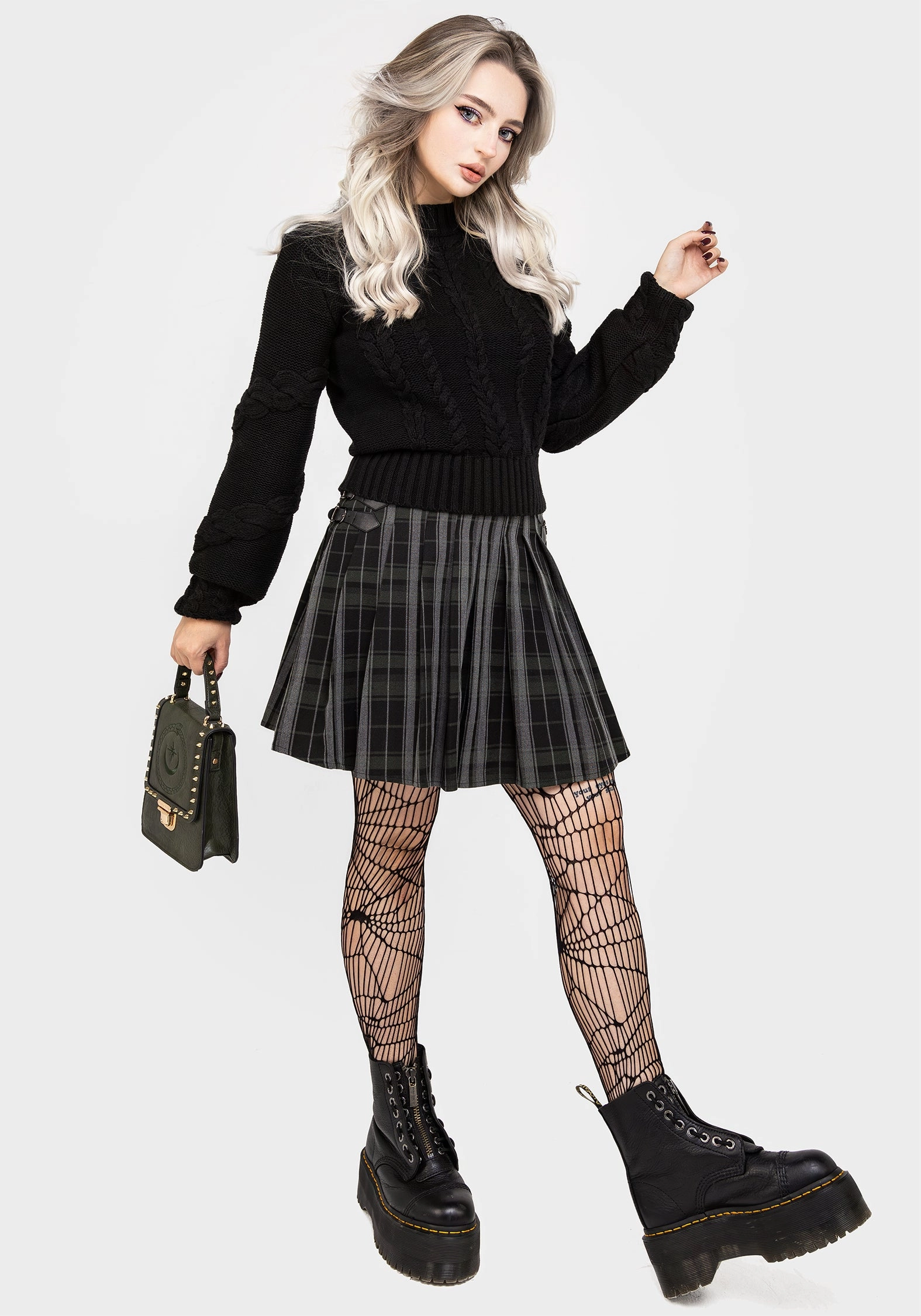 Bittersweet Check Mini Skirt