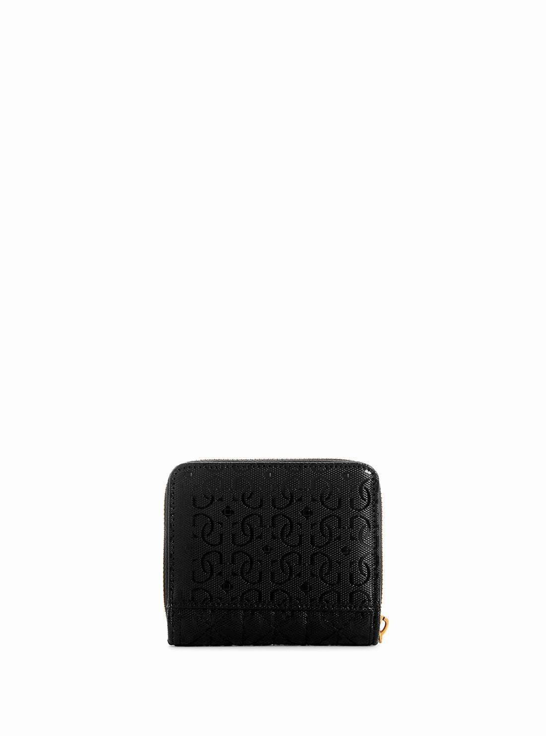 Black Aveta Quilted Small Wallet