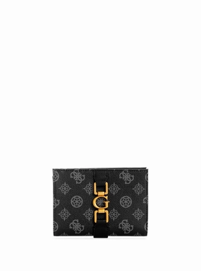 Black Briana Logo Organiser Wallet