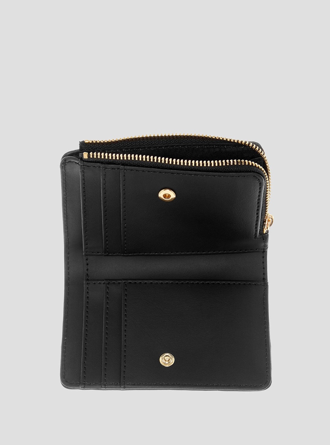 Black Laurel Zip Card Case Wallet