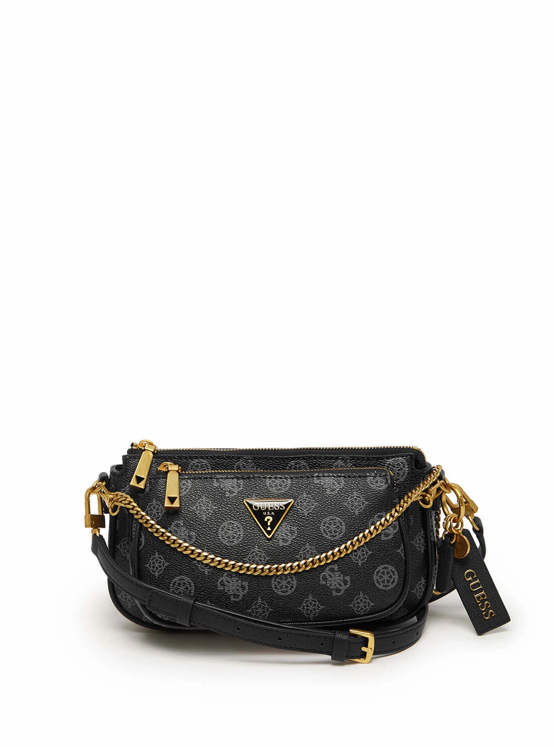Black Logo Arie Crossbody Bag