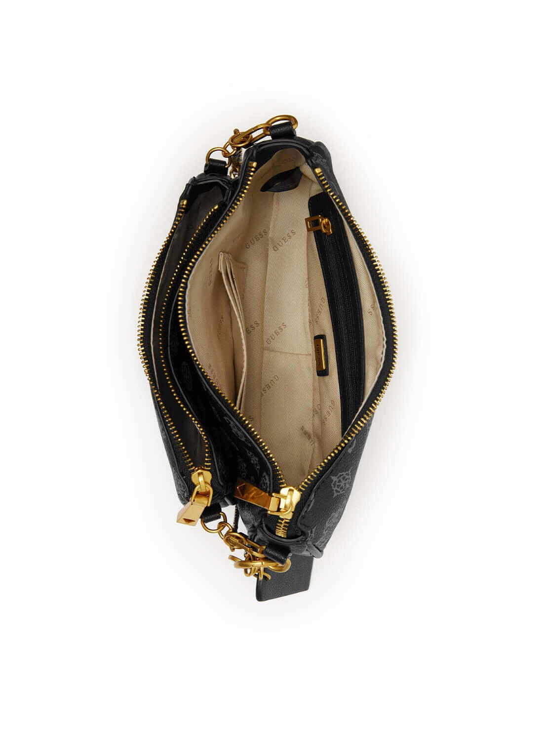 Black Logo Arie Crossbody Bag