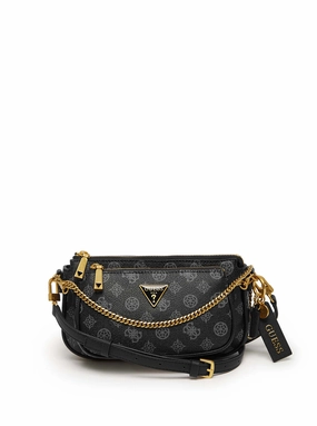 Black Logo Arie Crossbody Bag