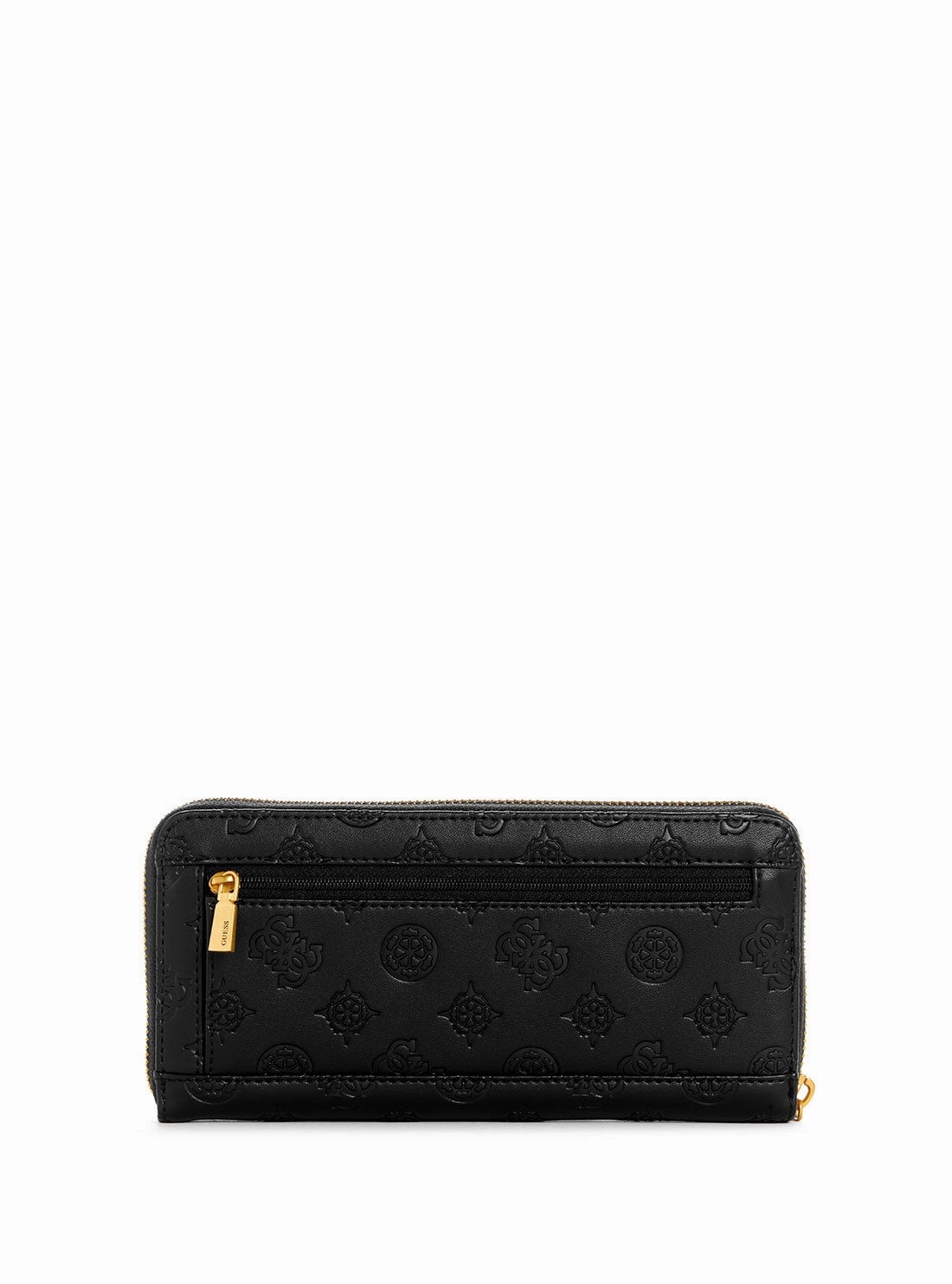 Black Logo Laurel Large Wallet