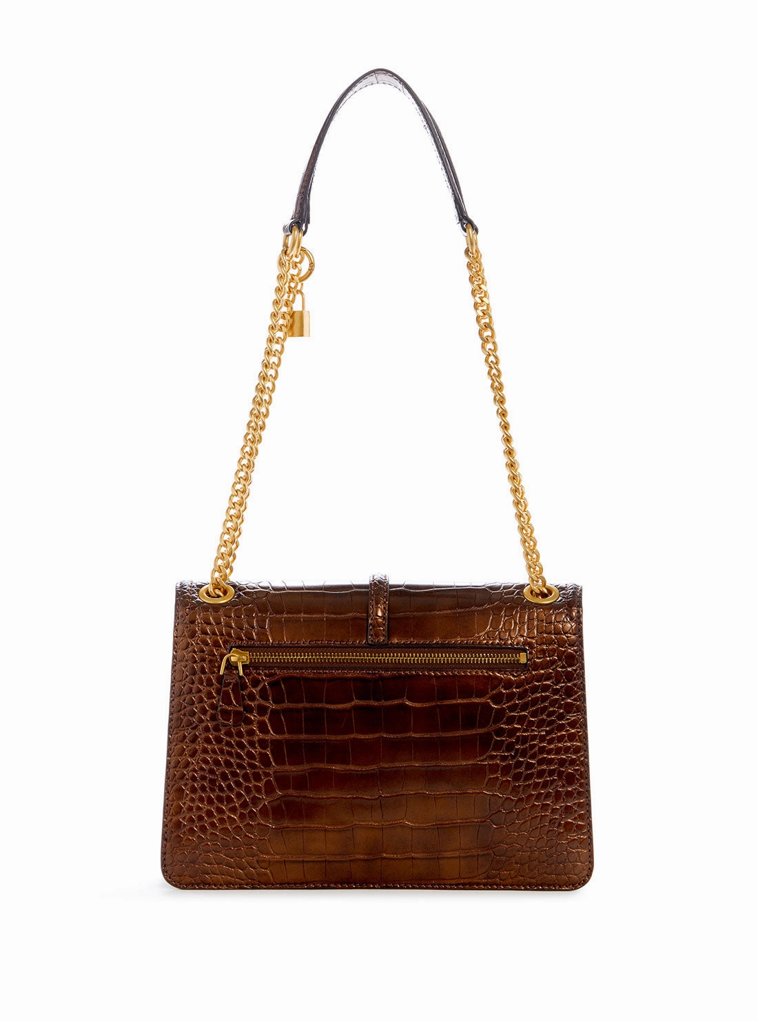 Bronze James Croco Convertible Crossbody Bag