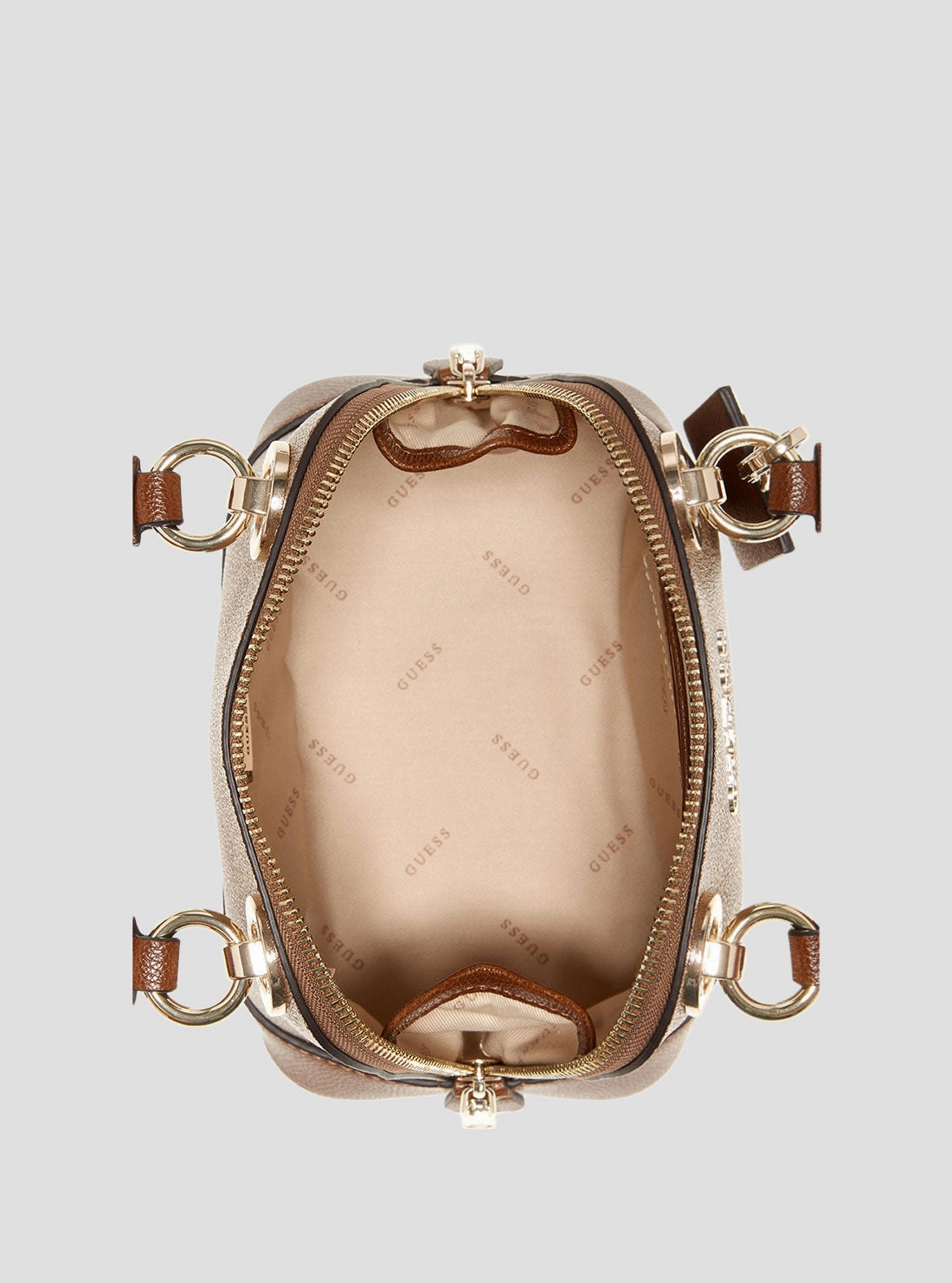 Brown Cathleen Small Dome Satchel
