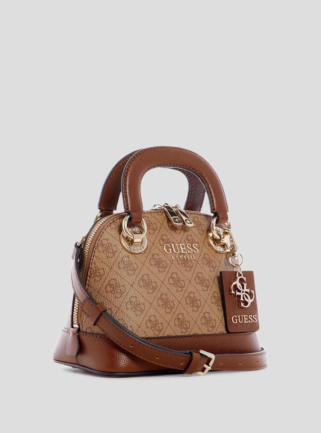 Brown Cathleen Small Dome Satchel