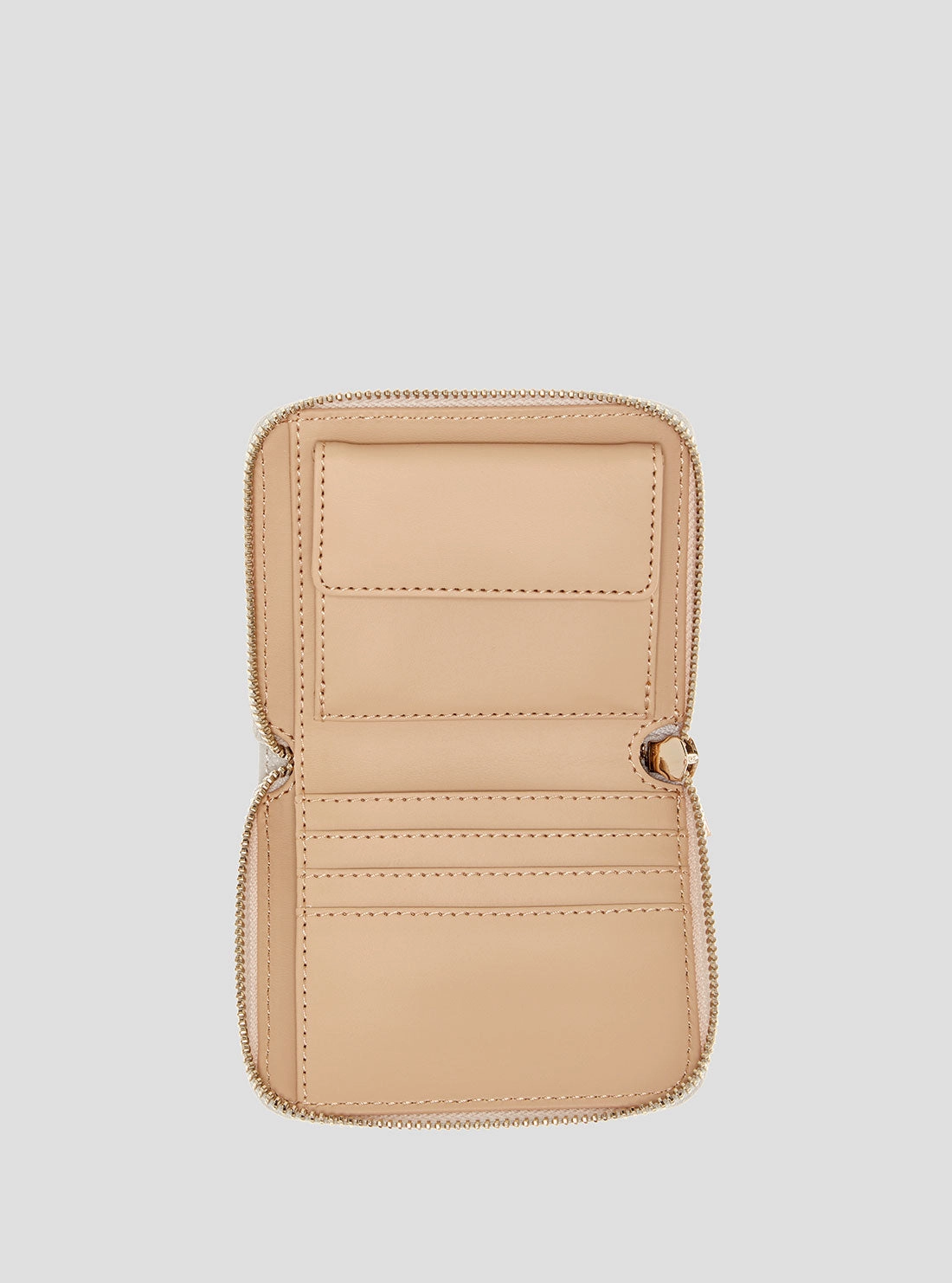 Brown Laurel Small Zip Wallet