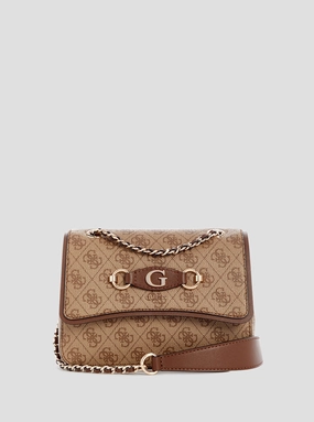 Brown Logo Izzy Crossbody Bag