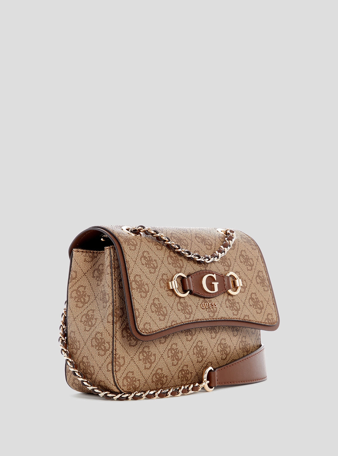 Brown Logo Izzy Crossbody Bag