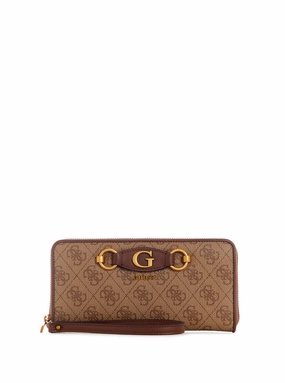 Brown Logo Izzy Large Wallet
