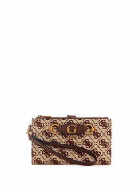 Brown Logo Izzy Organiser Wallet