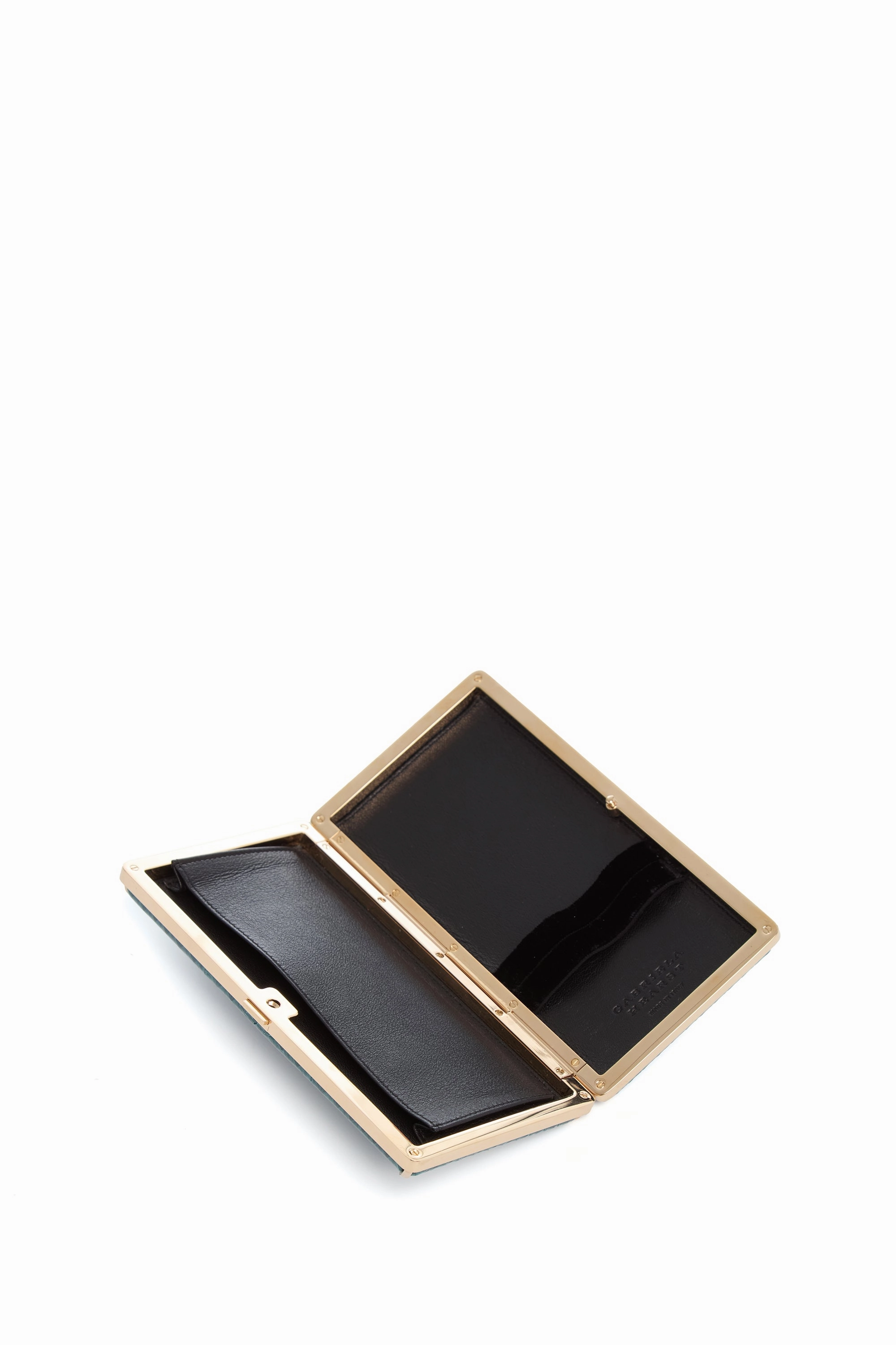 Callas Clutch in Green Snakeskin