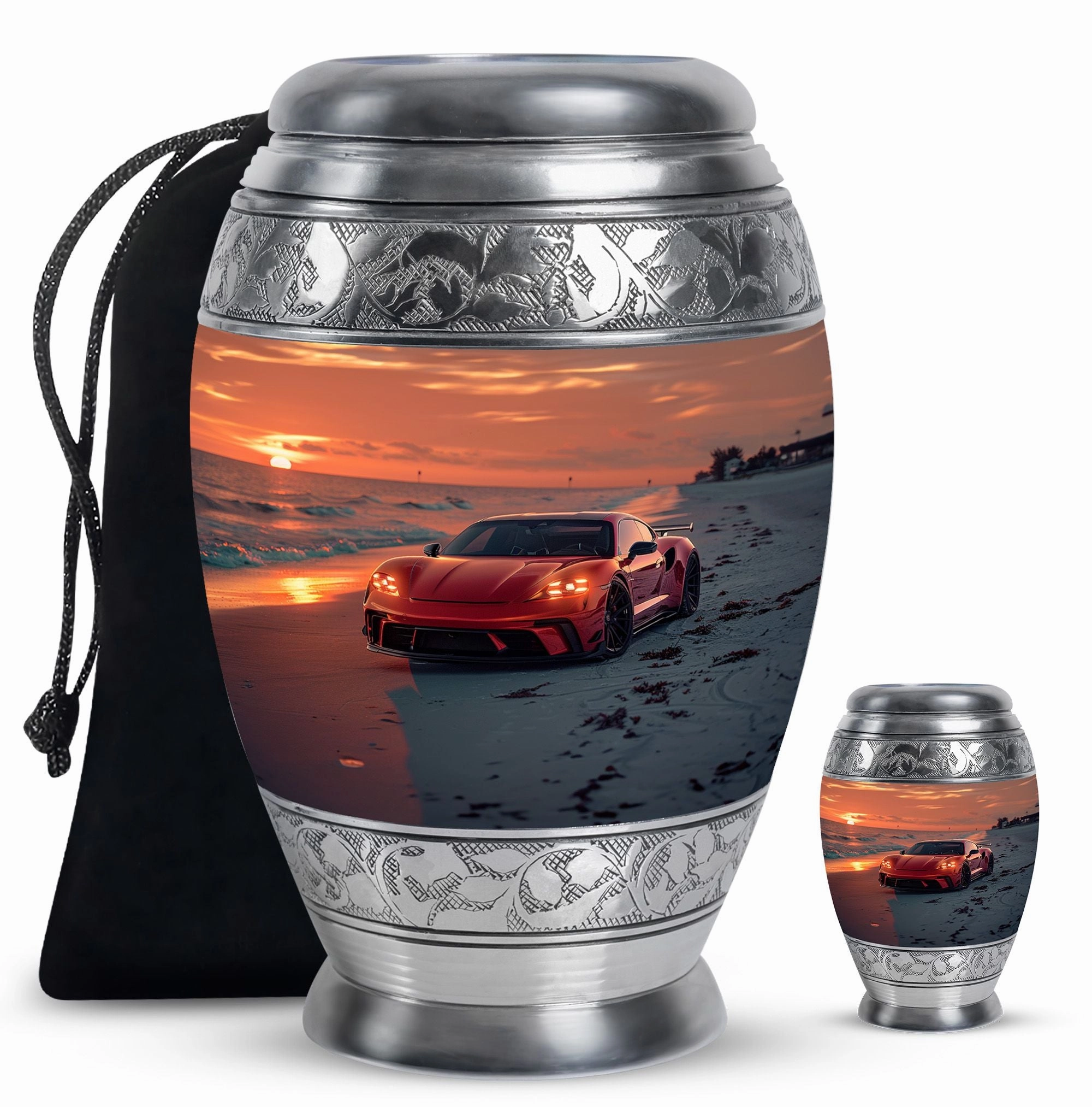 Car Cremation Cool Urns For Ashes Memorial & Funeral Urn