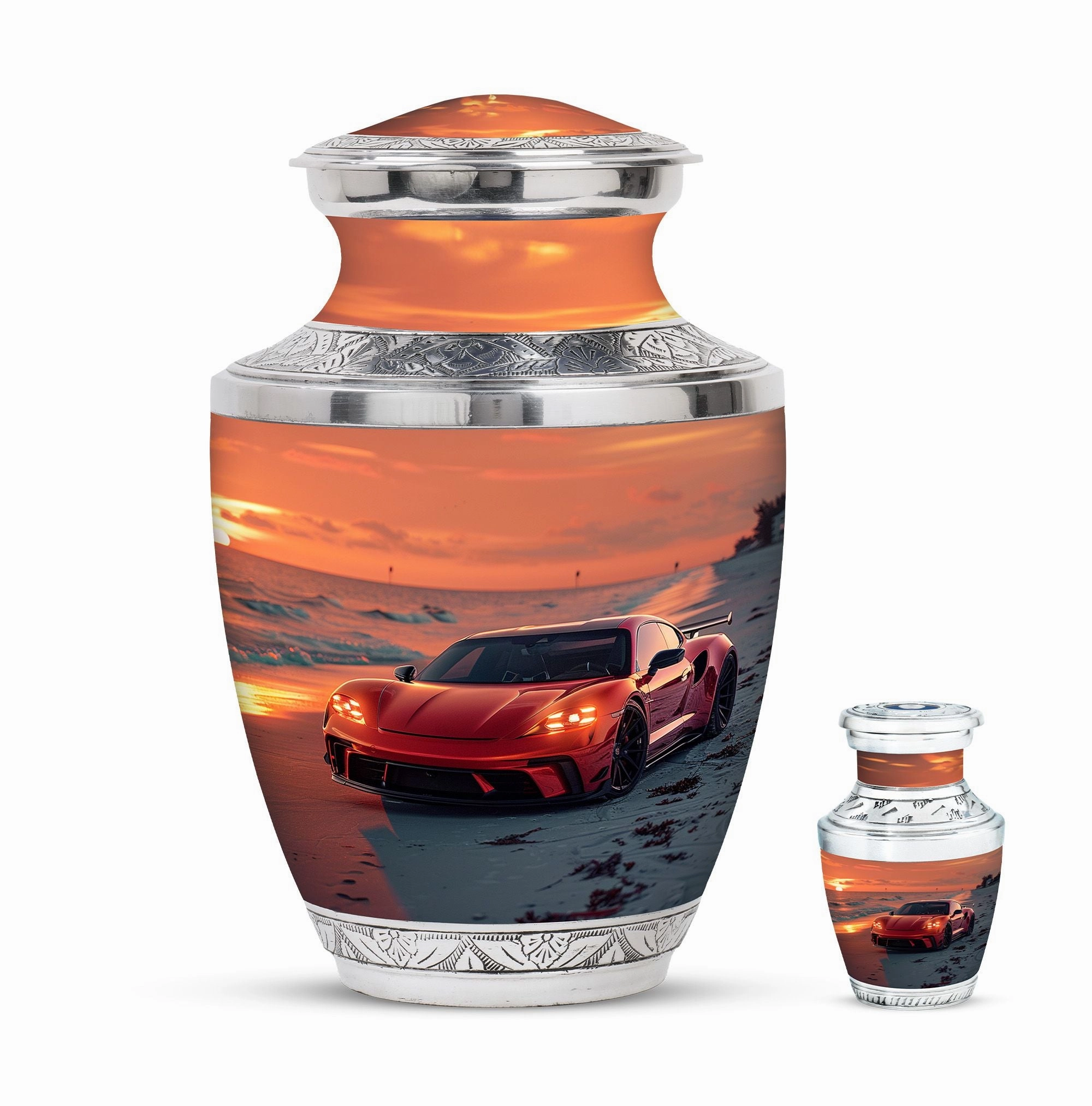 Car Cremation Cool Urns For Ashes Memorial & Funeral Urn