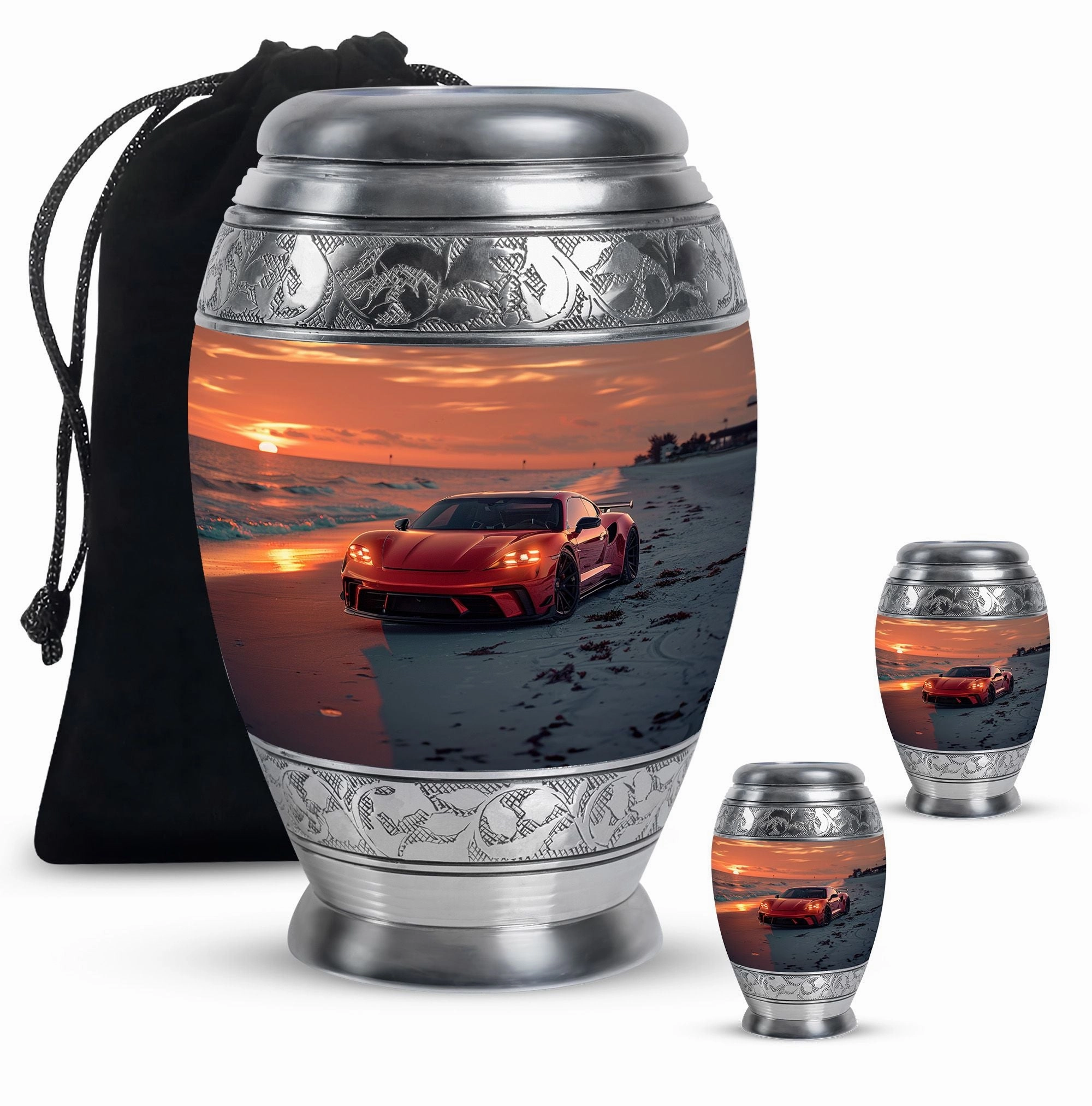 Car Cremation Cool Urns For Ashes Memorial & Funeral Urn