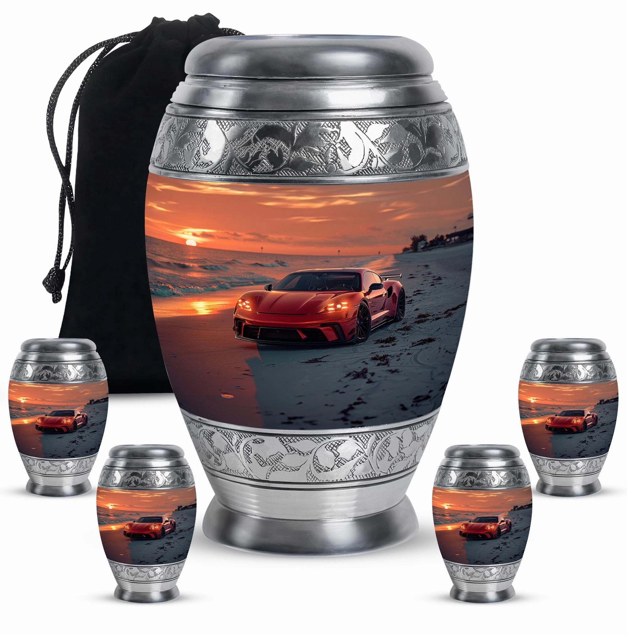 Car Cremation Cool Urns For Ashes Memorial & Funeral Urn