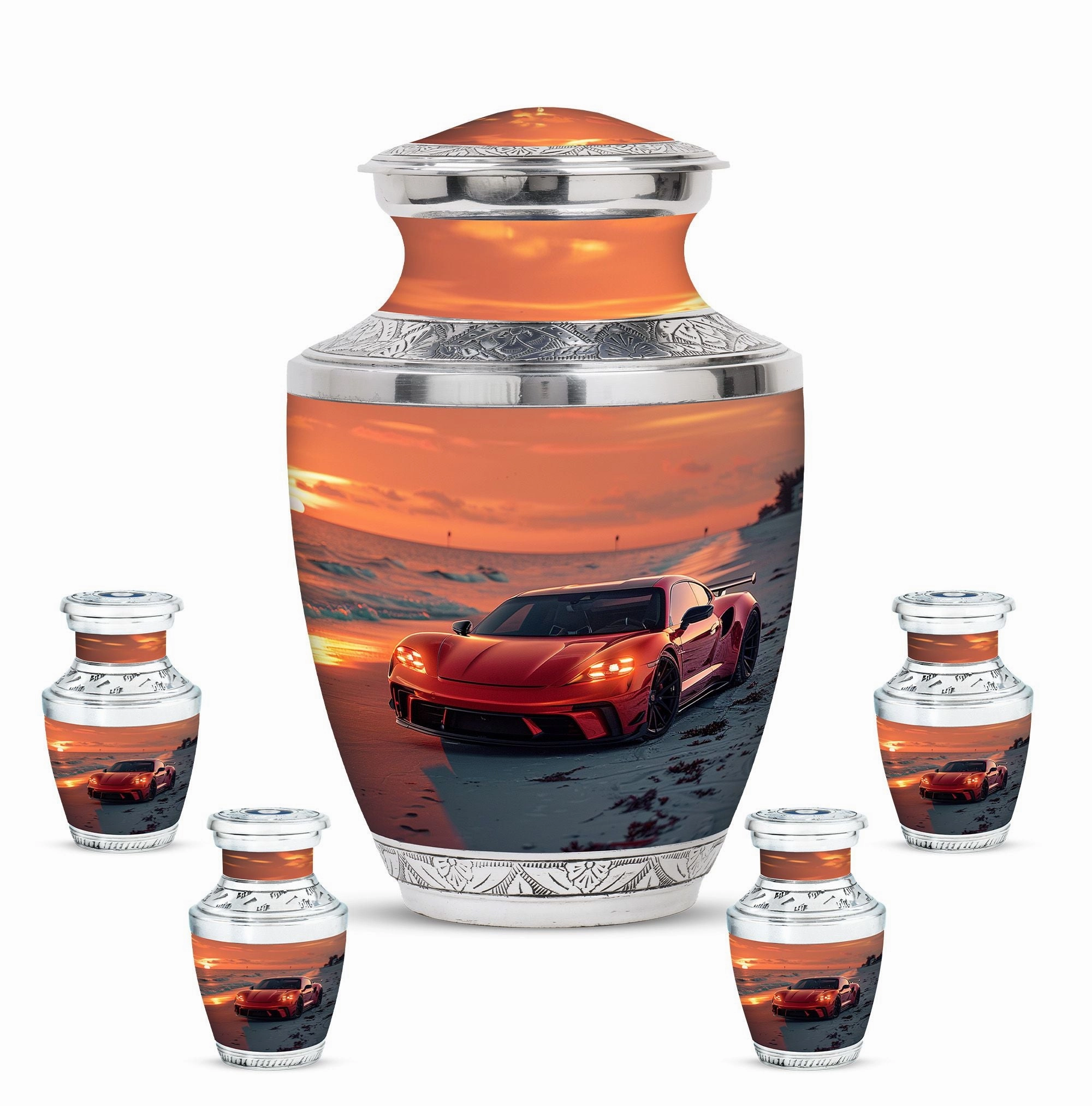 Car Cremation Cool Urns For Ashes Memorial & Funeral Urn