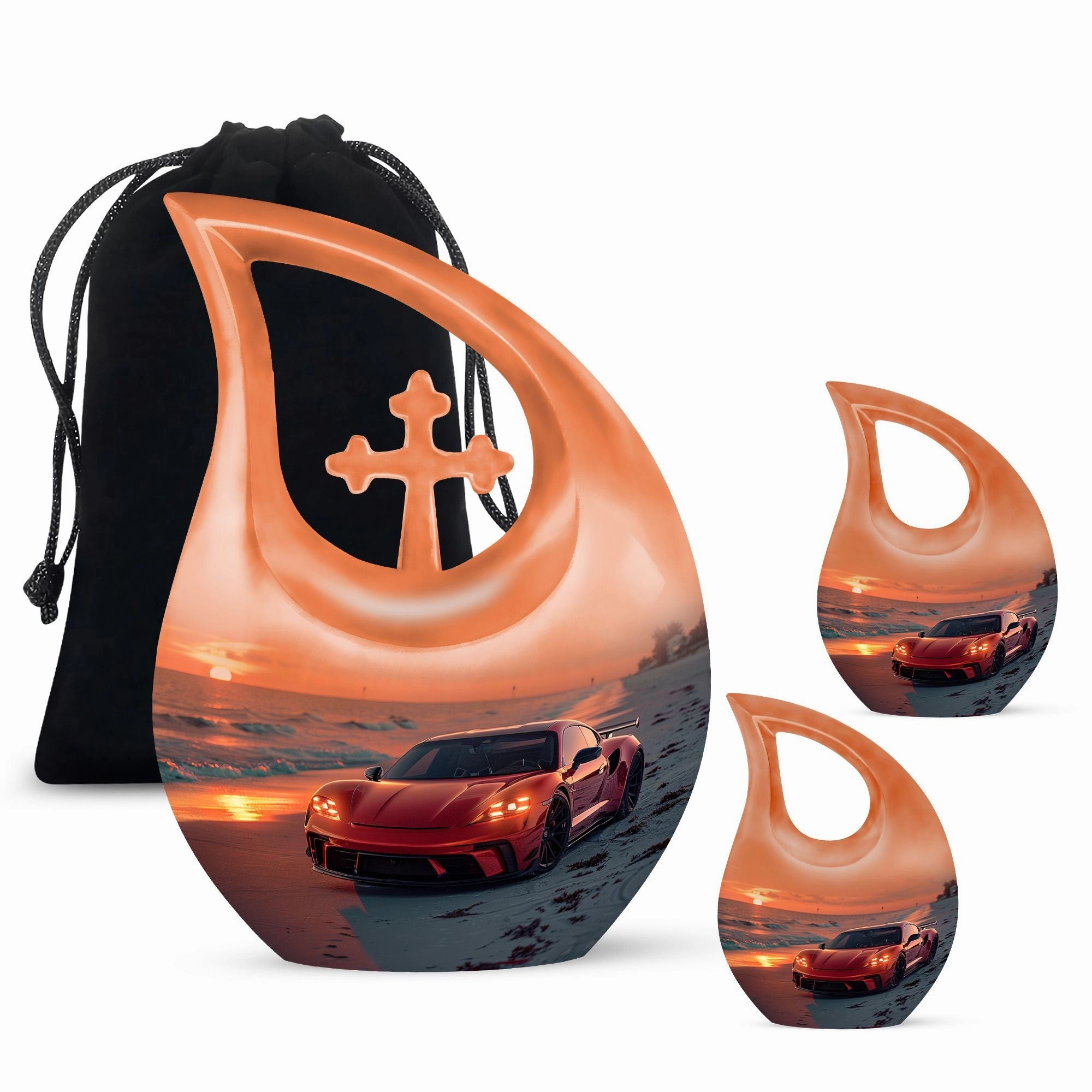 Car Cremation Cool Urns For Ashes Memorial & Funeral Urn