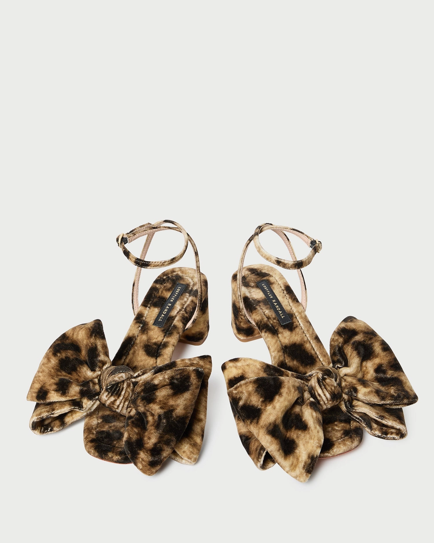 Carmen Leopard Velvet Bow Sandal