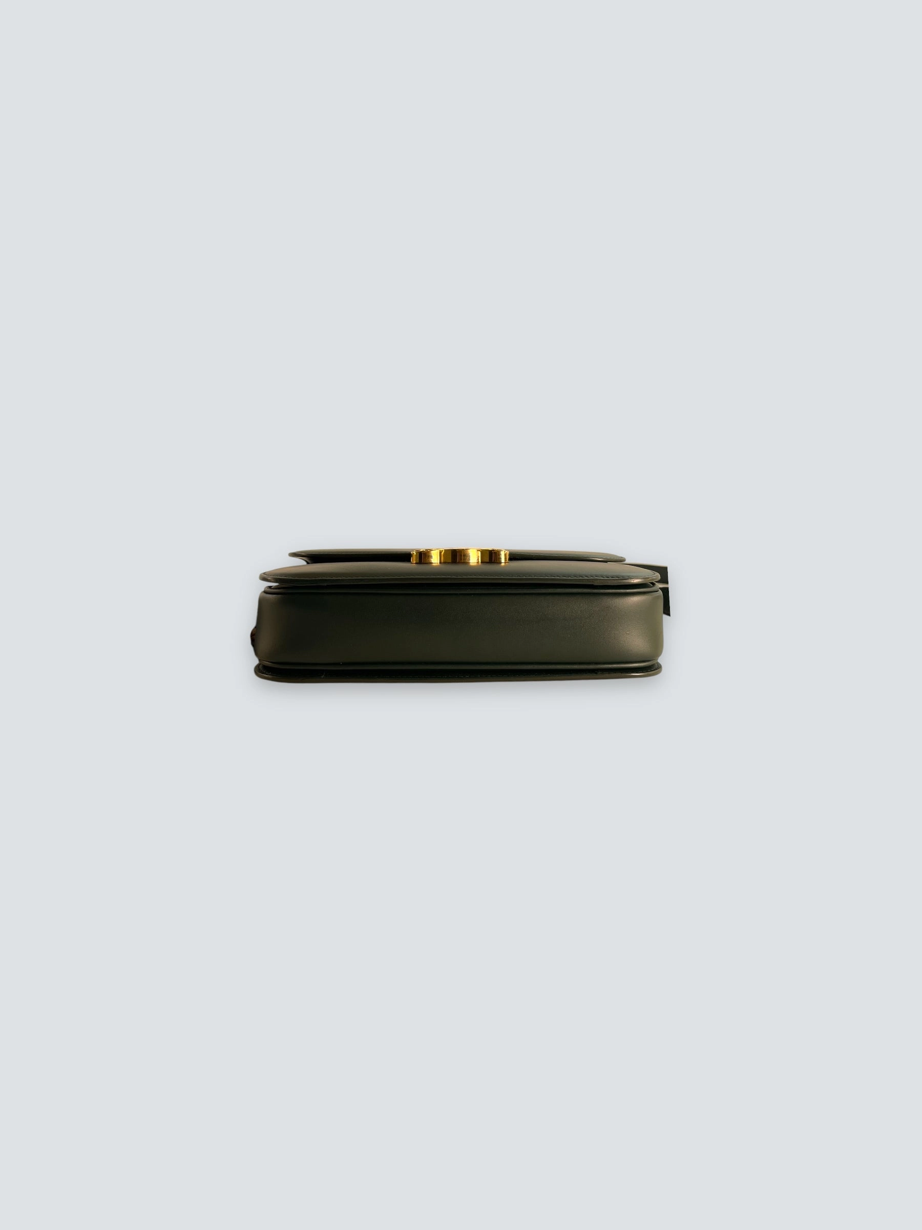 Celine Green Calf Leather Medium Triomphe Crossbody