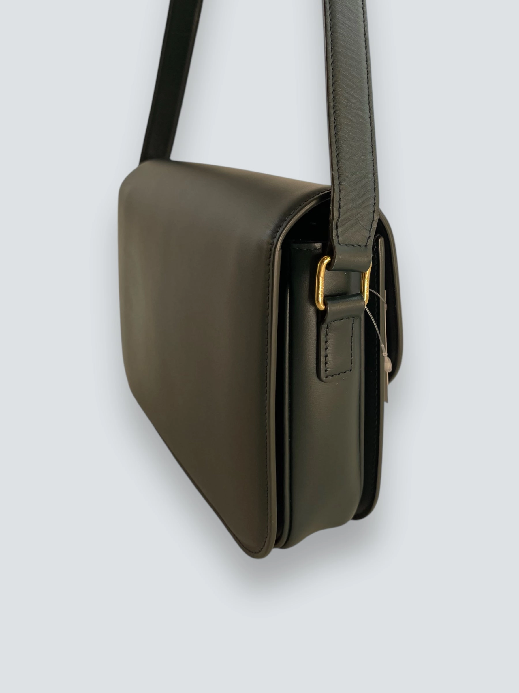 Celine Green Calf Leather Medium Triomphe Crossbody