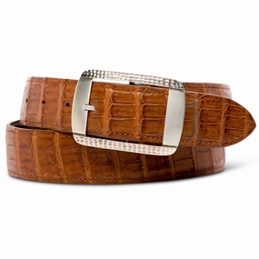 Chacon Austin Hammered & Brushed Silver Garrison Buckle 1.5