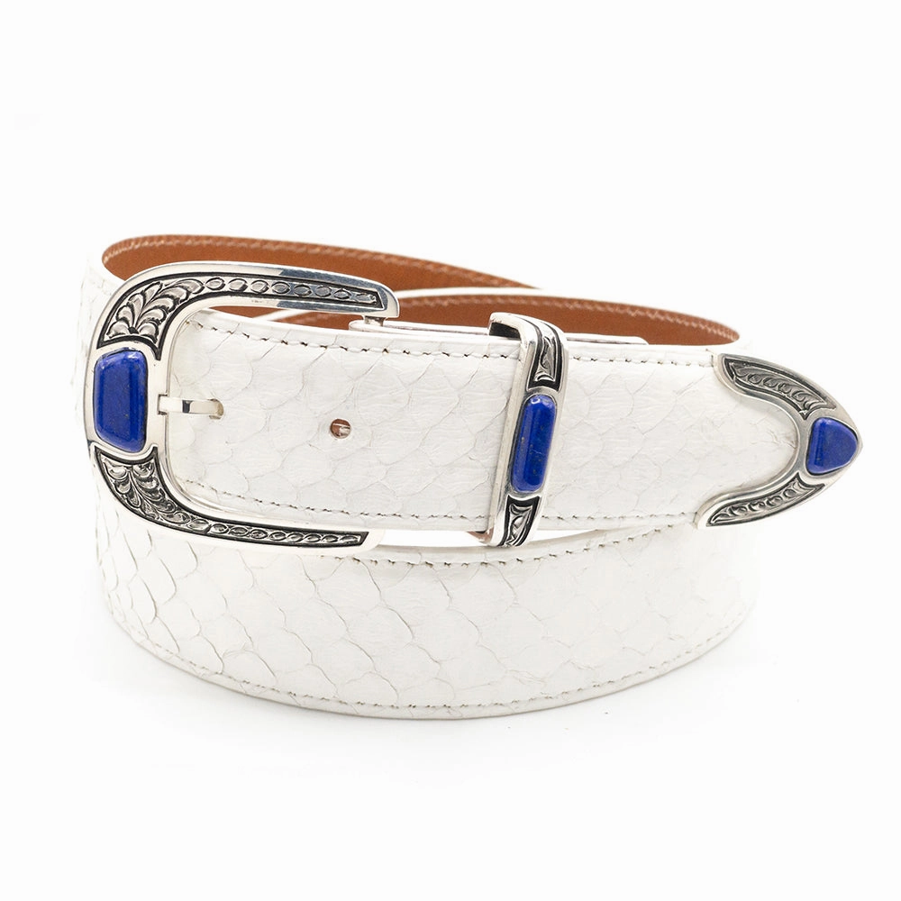 Chacon Penasco Engraved w/ Lapis Buckle Set 1.5