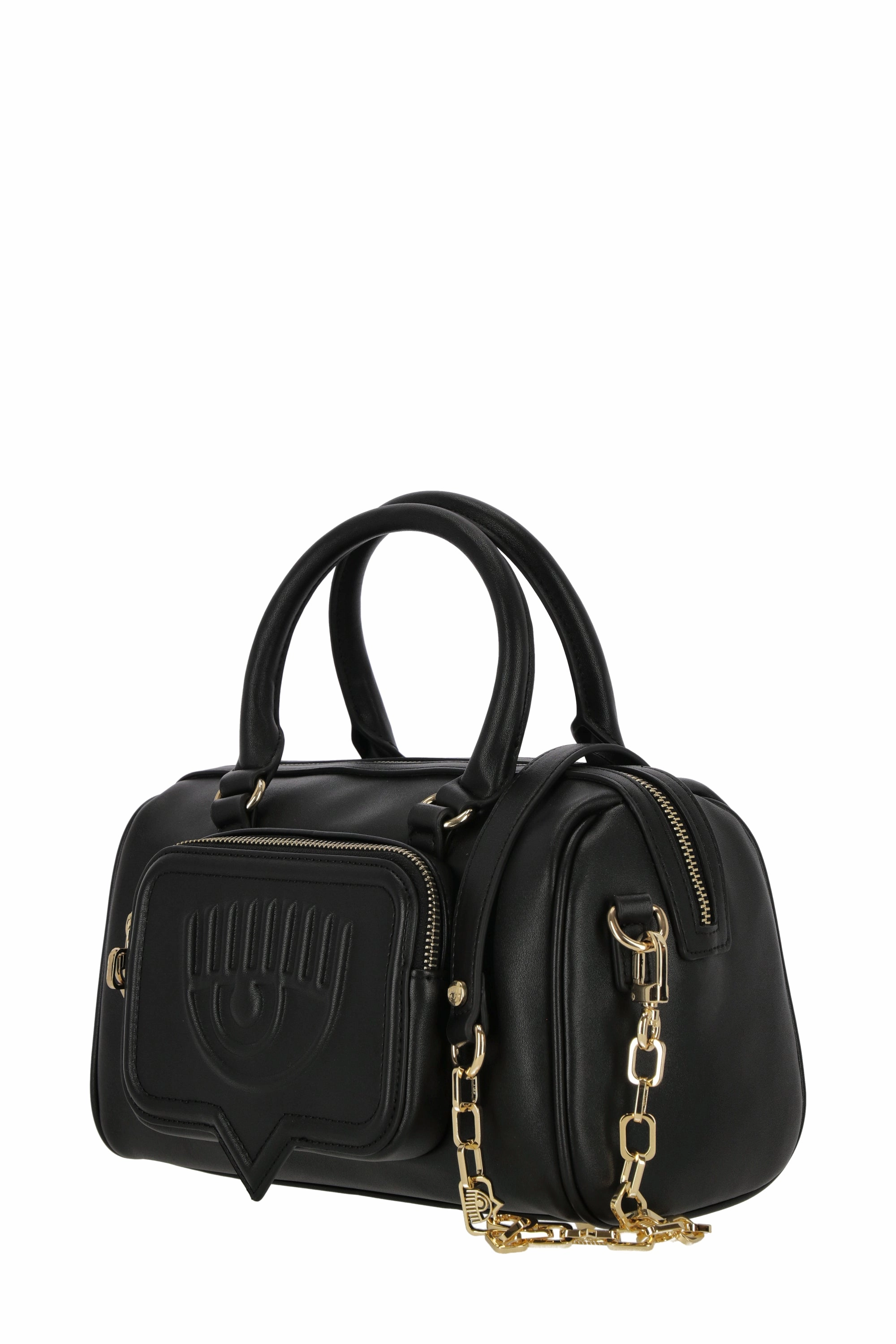 Chiara Ferragni Eyelike Embossed Top Handle Bag
