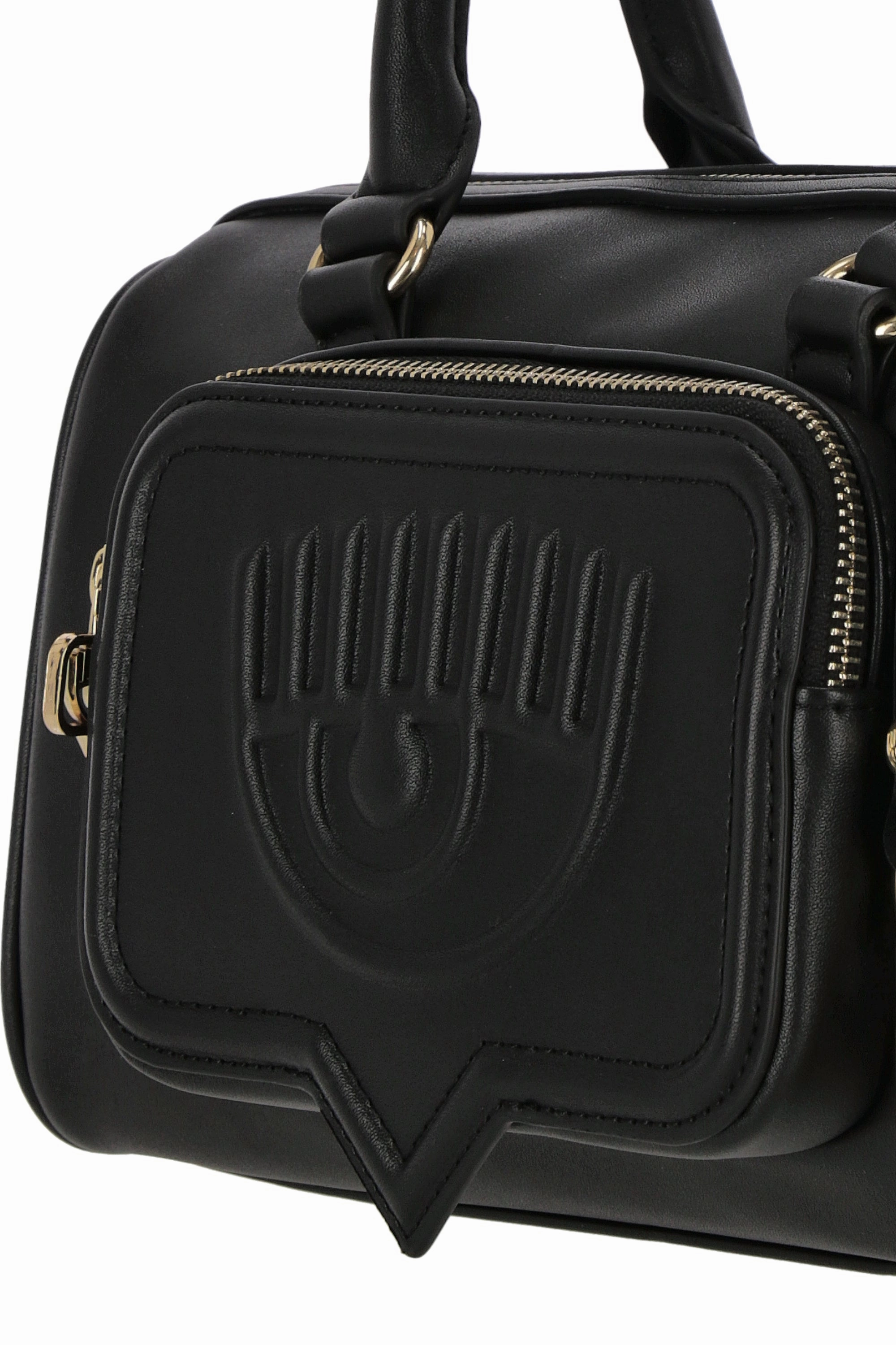 Chiara Ferragni Eyelike Embossed Top Handle Bag