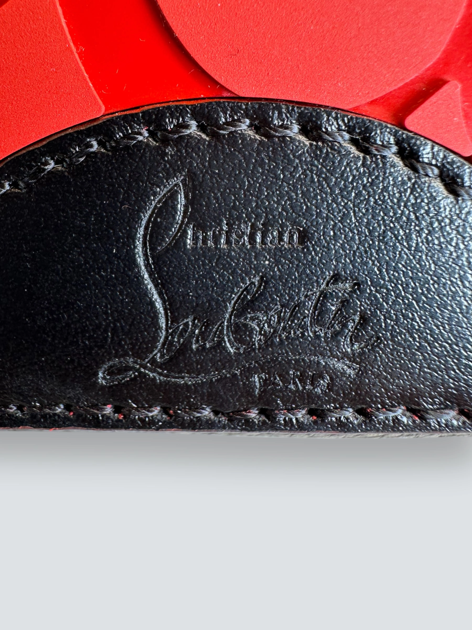 Christian Louboutin Black Leather Mini Cabata Empire Tote