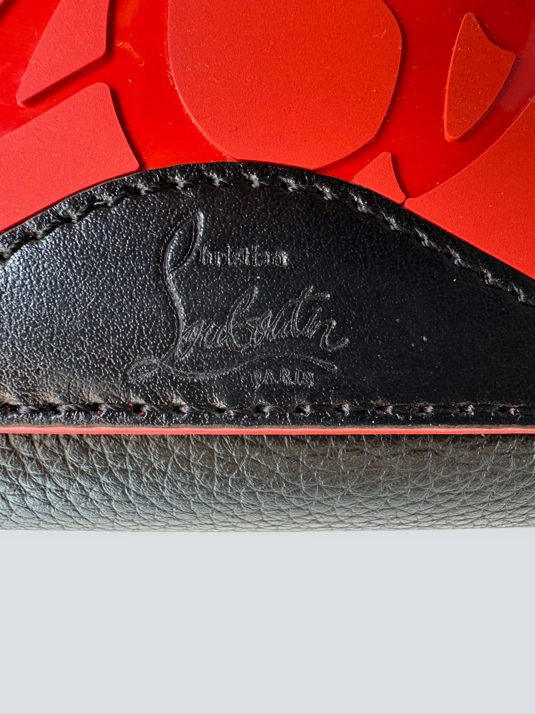 Christian Louboutin Black Leather Mini Cabata Empire Tote