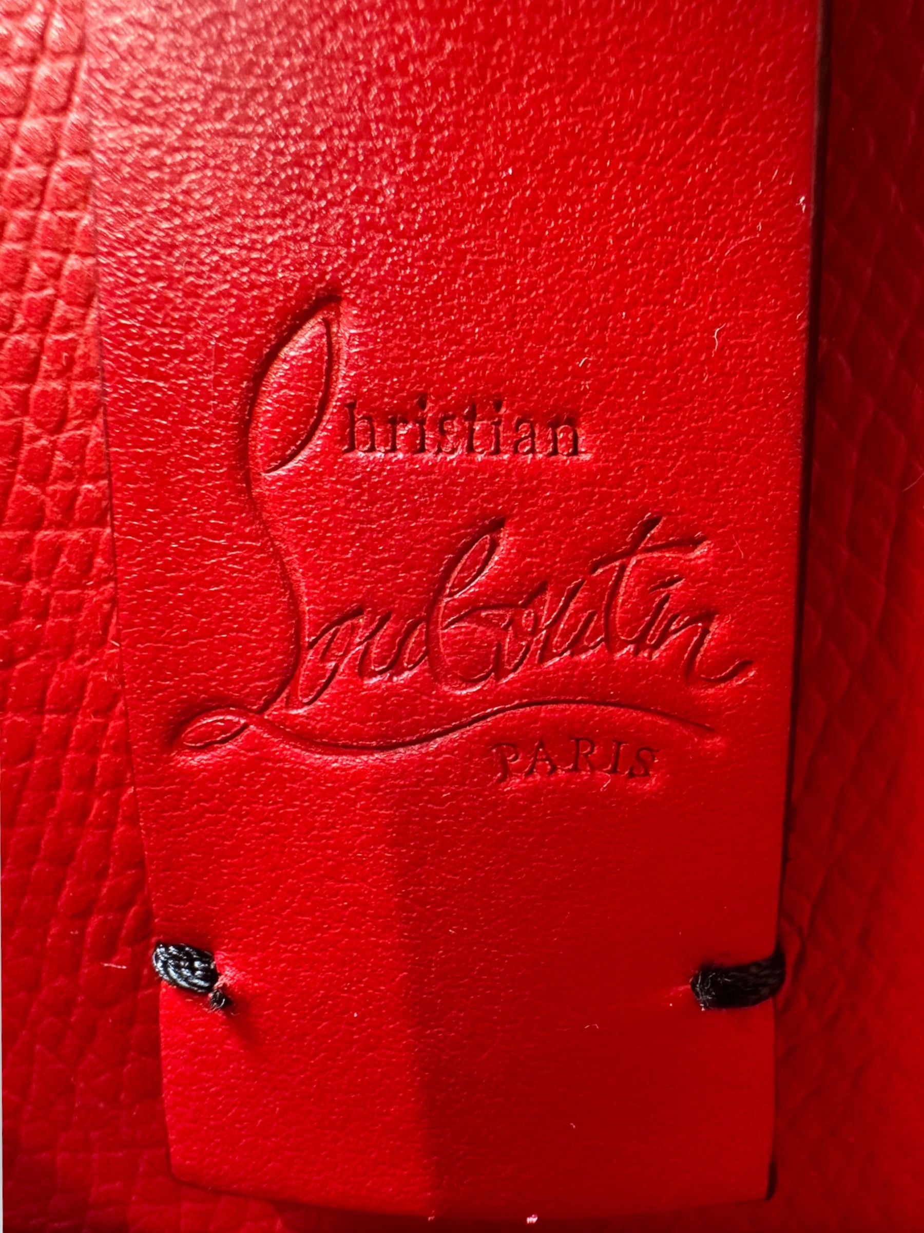 Christian Louboutin Black Leather Mini Cabata Empire Tote